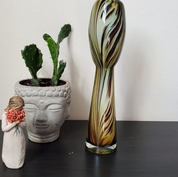 𝅺vintage Decorative Glass vase - Picture 4 of 4